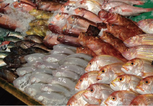 食品売り場写真